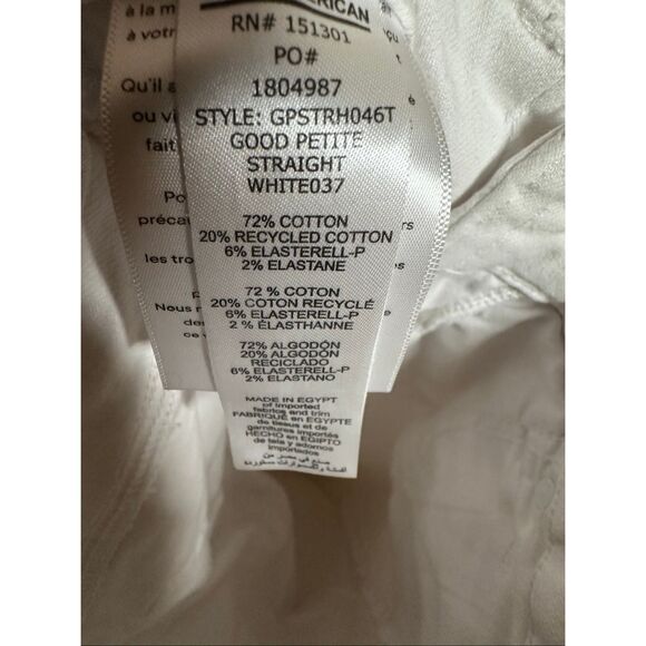 Good American Good Petite Straight Raw Hem Jeans Size 8 or 29 - Picture 7 of 7